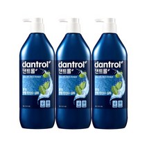 댄트롤 쿨링 멘톨 탄산음료 샴푸 820ml 3개