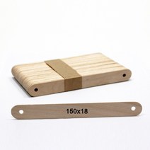 50pcs(구멍2개) 나무스틱 아이스크림스틱 하드바 아로마 양초만들기 테라피, 구멍2개