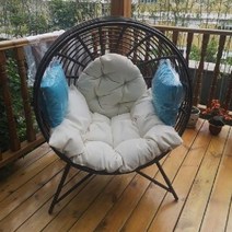 라탄 행잉체어 라탄 그네 의자 체어 둥지 카페, B. (쿠션 포함)