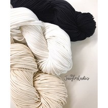 [정글스튜디오] 얇은 스트링 (1mm-3.5mm) 목걸이끈 우동끈 마크라메 실 재료 DIY, 화이트_(2합), 1개