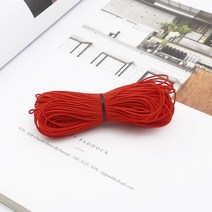 10 가지 색상 25 미터 1MM 구슬 탄성 스트레치 코드 비즈 스트링 스트랩 로프 비드 팔찌 용, Red