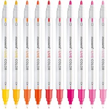 모나미 라이브칼라 낱색 / 형광 / 39가지 색상 / 트윈 / 칼라펜 / 수성마킹펜 / 0.4mm / 1.2mm, R 15 코랄