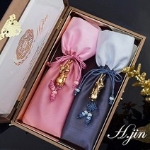 H.jin 꽃사슴 골드티타늄수저세트 (B스타일).에이치진