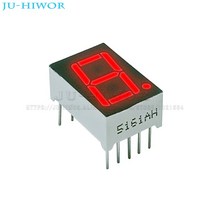 LED전광판 10pcs 0.56 인치 10 핀 5161AS 5161BS 1 비트 자리 7 세그먼트 빨간색 LED 디지털 디스플레이 Digitron 일반적인 양극 음극 C-C C-A, [02] 0.56inch C-A