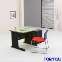 Foryou2795 일자형책상 컴퓨터책상 조립식책상 철제책상 책상 책장 책꽂이, 화이트 블랙