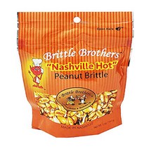 Brittle Brothers ”Nashville Hot” Peanut Brittle - 5 oz. Bag : Voted #1 in America - 4 x’s More Nuts, 1