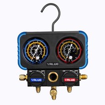 에어컨 냉매 측정기 세트 벨류 매니폴드 게이지, Zeng안전밸브2개포함VMG-2-R410A-B