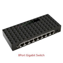 5/8/16 포트 기가비트 스위치 10/100/1000MBPS 기가비트 이더넷 네트워크 스위치 LAN 허브 고성능 이더넷 스마트 스위처, 1개, 러시아, 8Port Gigabit Switch