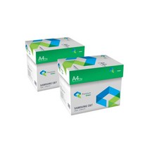 삼성 그린 A4용지 75g 2500매 2박스(5000매) 복사용지, 삼성 A4용지 복사용지 75g 2500