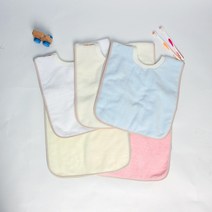 키즈힐 유아 세안타올 어린이집수건 세안턱받이 아기타올 워시빕, 블루, 1개