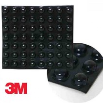 3M 미끄럼방지 진동방지 쿠션 56P 가구 충격방지쿠션 고무발스티커 유리, 1개