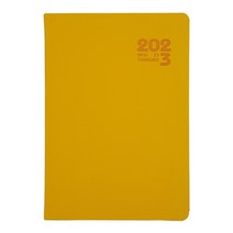 2023년 25절 고급양장 다이어리 업무용 노트식, 옐로우