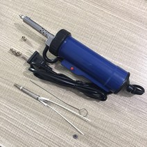 납흡입기 제거기 디솔더링 납땜 연기 납, 03블루+노즐3개+1가열코어