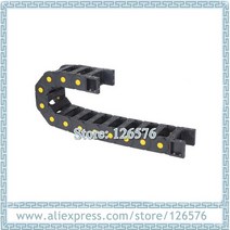 1m 브리지 유형 향상된 드래그 체인 내부 3050mm 케이블 체인 노란색 도트 핀 나일론 towlline cnc 기계 용 엔드 커넥터 포함, 30x50mm r55, 01 30x50mm R55