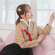 생활한복 가을꽃 저고리
