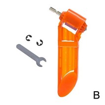 드롱기글라인더 전동 글라인더 Portable Grinder Drill Bit Kit Sharpener Grinding Wheel Electric Knife, 02 orange