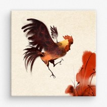 아트박스/꾸밈 iw291-닭_동양화_노프레임, 타입선택:C타입