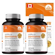 힐링팩토리 슈퍼맥스24 종합비타민 & 미네랄 멀티 영양제 6개월분 1 445mg 180정, 2개