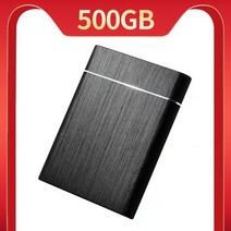 1테라 외장하드 뜨거운 고속 하드 디스크 휴대용 모바일 드라이브 ssd type-c 외장형 하드 드라이브 pc 용, 블랙 500GB