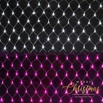 RT (은하수)200구 투명선 LED 그물네트 백색 지니전구, 단품