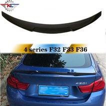 리어 트렁크 날개 bmw 4시리즈 f32 f f36 420i 428i 430i 435i 카브리올레 그란쿠페 카본 룩 스포일러 유광블랙, f32 유광 블랙