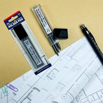 아이비스 제도 건축 스케치 홀더펜 4B 리필용 5.2mm 샤프심, 단품