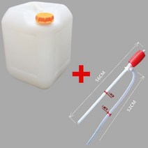 20리터 플라스틱 말통 x 4ea 특수설계로 내용물을 100% 부어낼수있는 식품용기 인증 사각말통, 20W x 4ea + 자바라