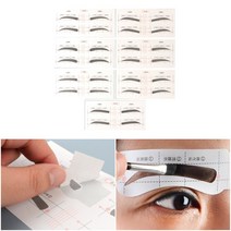 눈썹디자인 가이드 스티커 1P A타입 눈썹그리기키트 눈썹정리스티커, D타입