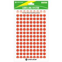 유니온플러스 unionplus 원형스티커일반(304/형광주황) UL-304LOG 8mm 1개