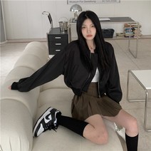 크롭바시티자켓 항공점퍼 데일리 오버핏 캐주얼 봄 과잠