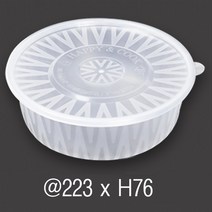 내구성 강한 탕용기 소 중 대 특대 투명 포장용기 배달용기 일회용 업소용 일회용그릇, 투명 냉면용기 (대) 1P (뚜껑포함)