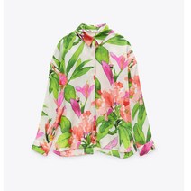 자라 ZARA 스타일 긴팔셔츠 플라워프린트 긴팔셔츠 3515262