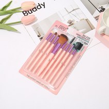 8종 세트 브러시 세트 휴대용 아이섀도우 블러셔 브러쉬 메이크업 도구, 8, pink