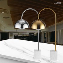 뷔페 음식 식품 온도 조절 가열 램프 튀김 고기 육류, VZ-7 실버 + 화이트 스톤