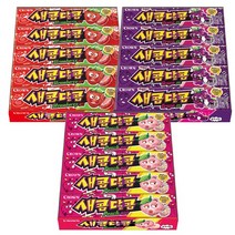 크라운 새콤달콤 3종 45개입(포도맛15 + 복숭아맛15 + 딸기맛15) 1세트