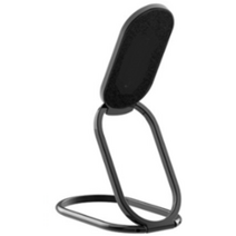 위고투 튼튼한 원형 스탠드 360도 휴대폰 핑거링 거치대 2단 그립톡, 블랙(Black)