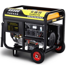 가솔린 자가 발전기 220v 3000W 카라반 비상용 캠핑용, 3000W 손전등 듀얼 스타트 가솔린 220V
