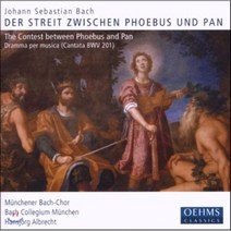 [CD] Hansjorg Albrecht 바흐: 포이보스와 판의 싸움 (Bach: The Contest Between Pheobus and Pan BWV201)