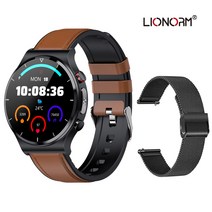 ECG PPG 무선 충전 온도 모니터링 스마트워치 [Lionorm], F