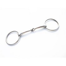 말 비트 재갈 용품 고삐 호스 스테인레스 스틸 링 스내플 구리 입 제품 12.5cm