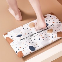 [큐] 빨아쓰는 2세대 규조토 발매트/세척 화장실발매트 욕실매트 주방매트 빨아쓰는발매트 욕실러그, 2)빨아쓰는규조토발매트(B-차콜)