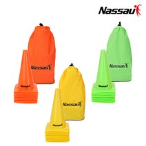 낫소 30cm 칼라콘 라바콘세트 10개입 3컬러 축구 헬스