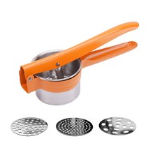 감자 Masher 스테인레스 스틸 감자 Ricer 3 압력 진흙 그물 감자 당근 야채 Juicer 주방 액세서리, 1 PCS