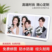 가족사진액자 테이블 사용자 정의 사진 인쇄 인쇄 사진 프레임 사용자 정의 매달려 그림 커플 웨딩 드레스 확대 사진 diy 아기 사진 벽 캔버스 액자, 1. 【Crystal Surface】거울 표면-{Ful, 2. 2020인치 사각[벽걸이]