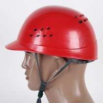 코브COV경작업모빨간색 통풍작업모자 초경량단체모자, 해당상품