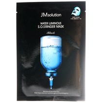 Uc굿샵Ye89Sv180_제이엠 피부팩 물광 에스오에스링거 마스크 블랙 10매_Ce1Hf145, 단일 수량, 단일 개당 수량