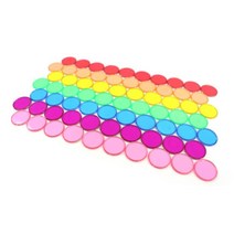 마그네틱 수세기 투명 컬러 원형칩 100pcs 놀이교구 엄마선물 방과후교실 수놀이 교구