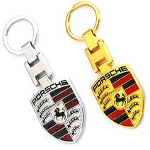 포르쉐키링 엠블럼 키홀더 열쇠고리 카이엔 외제차용품 키지갑 포르쉐용품 액서서리 키케이스, 실버
