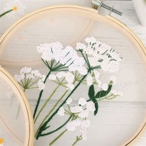 DIY 프랑스자수 패키지 들꽃 공예 자수도안, 상세페이지 참조, 색상:기본