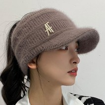 데이즈원 여성 니트 겨울 챙모자 여자 골프모자 등산모자 썬캡